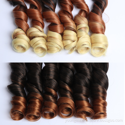 20 inch wavy Loose Braids Body Wave spiral curly braiding hair Twist afro Synthetic Crochet braiding Hair Extension